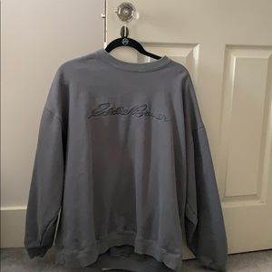 Oversized Olive Green Eddie Bauer Crewneck